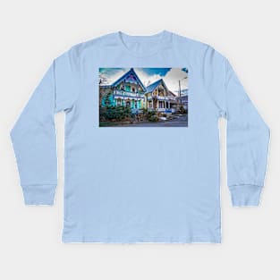 Victorian Gingerbread Cottages 3 Kids Long Sleeve T-Shirt